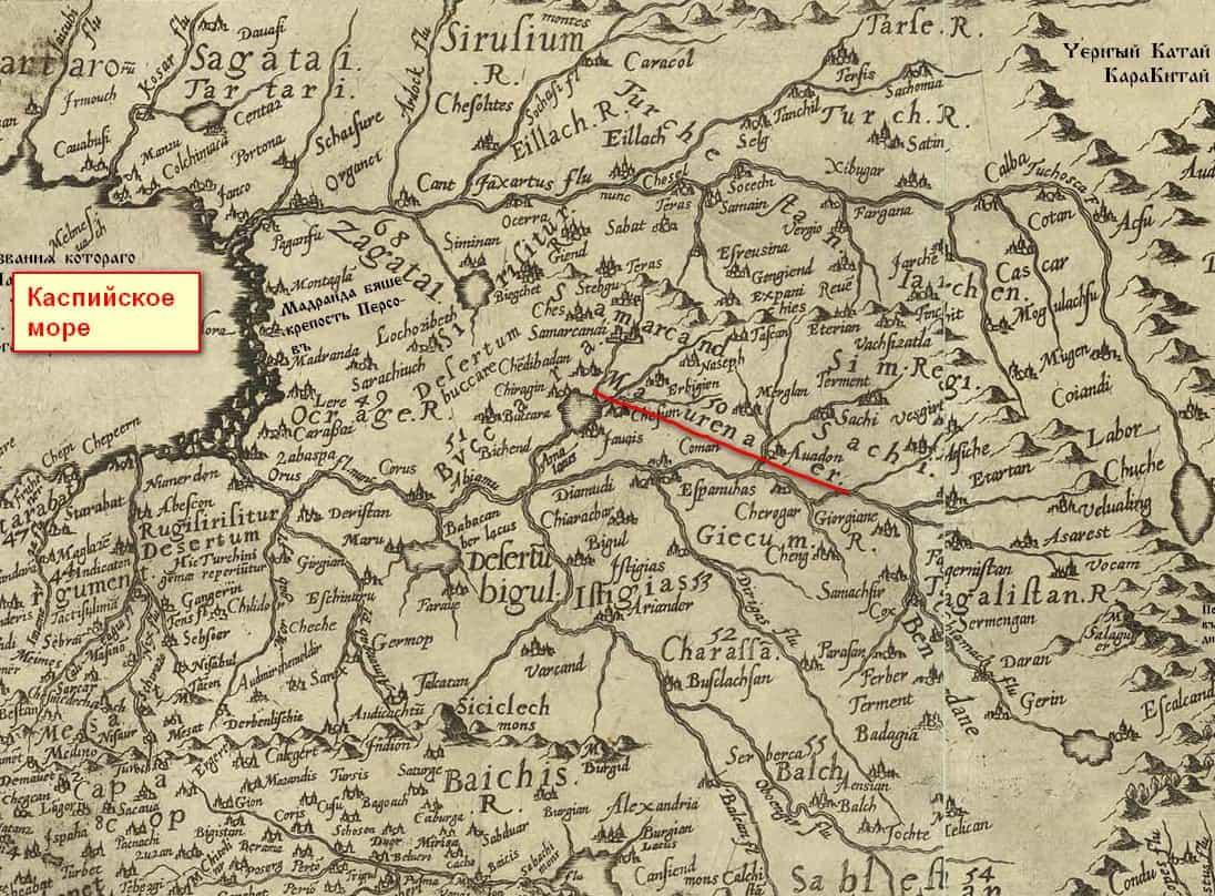 Земля Ма-Уреннер на карте Даниеля Келлера.