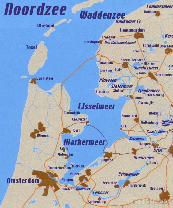 Нидерланды карта