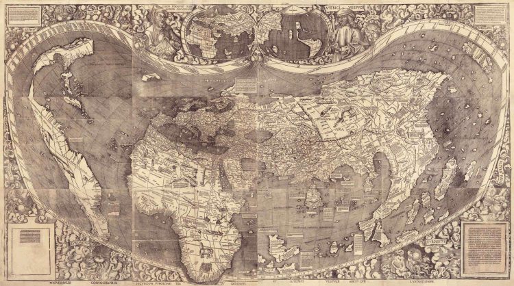 Карта Вальдземюллера 1507 года