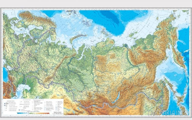 mapa Rosji