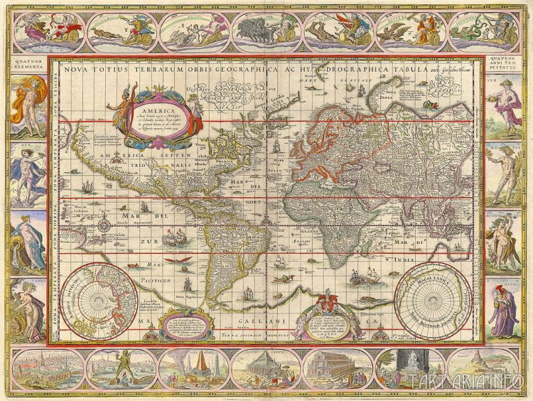 Nova totius terrarum orbis geographica ac hydrographica tabula, 1635
Источник